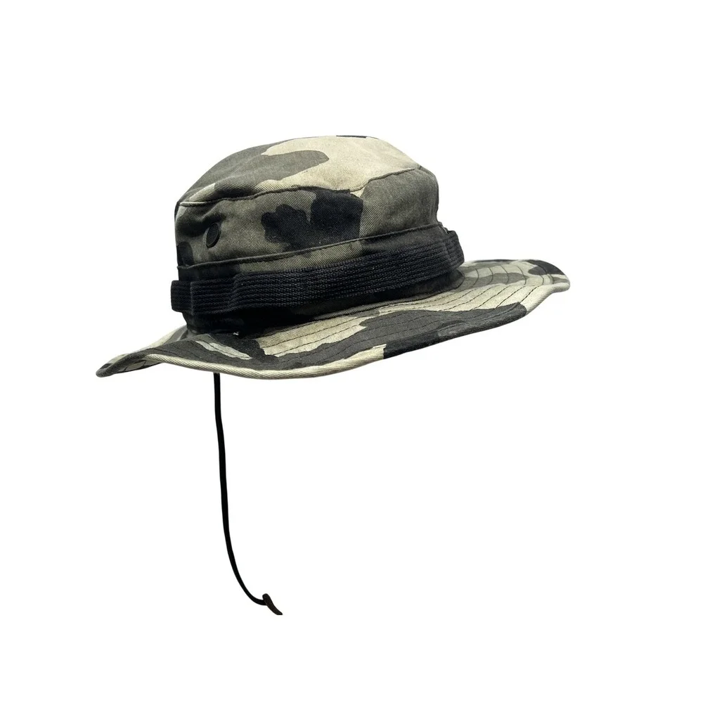 Boonie Hat Mens‎ 7 1/4 Camo Wide Brim Adjustable Chin Strap Army Outdoor Hunting